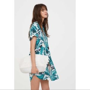 H&M x Anna Glover Tropical Botanical Shirtdress 6